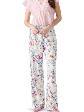 STEVE MADDEN denia floral pant in antique white medium NWOT